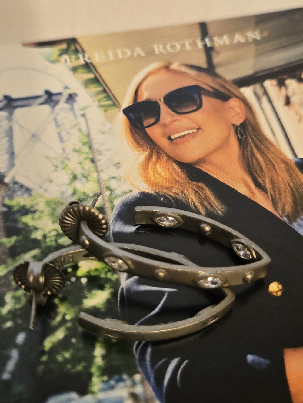Freida Rothman Black Earrings